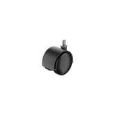 Standers 1 Caster 50Mm 360°, Thread, Indoor Black Plastic Parts